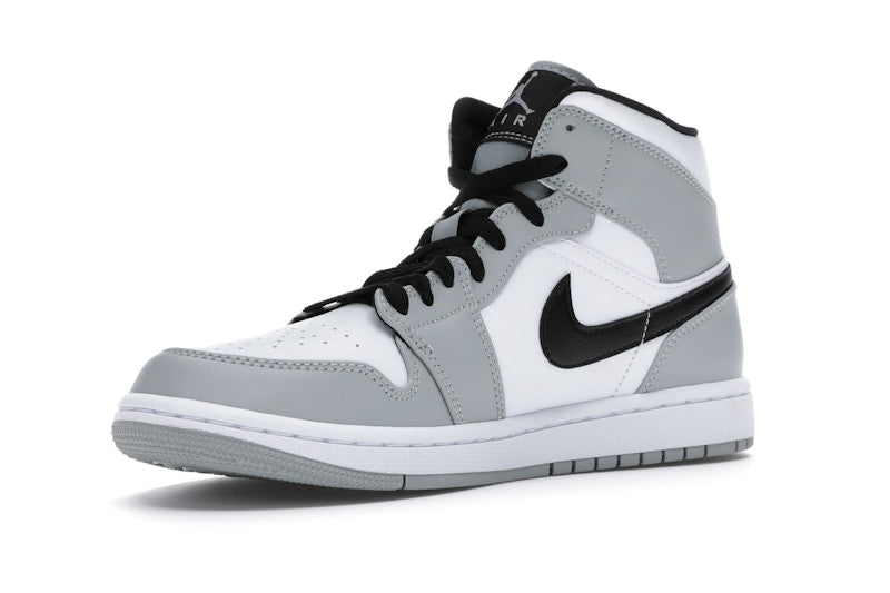 Air Jordan 1 Mid Light Smoke Grey - Light Smoke Grey/Black-White - 554724-092 - 14
