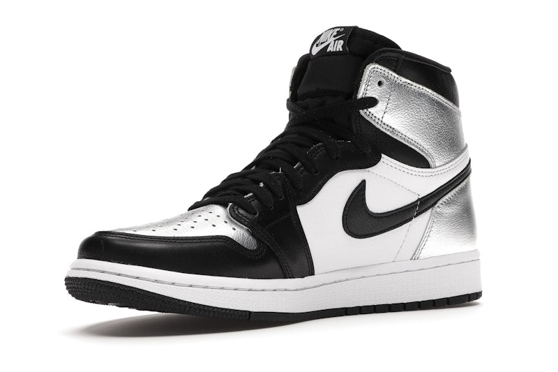 Air Jordan 1 Retro High Silver Toe (W) - Black/Metallic Silver-White-Black - CD0461-001 - 14