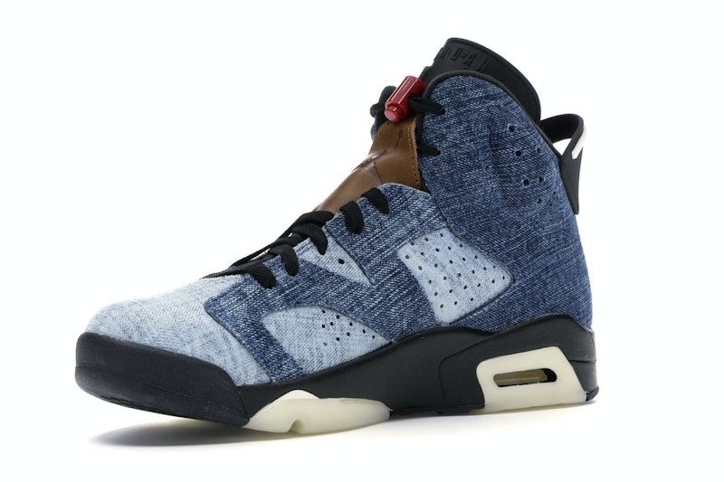 Air Jordan 6 Retro Washed Denim - Washed Denim/Sail-Varsity Red-Black - CT5350-401 - 14