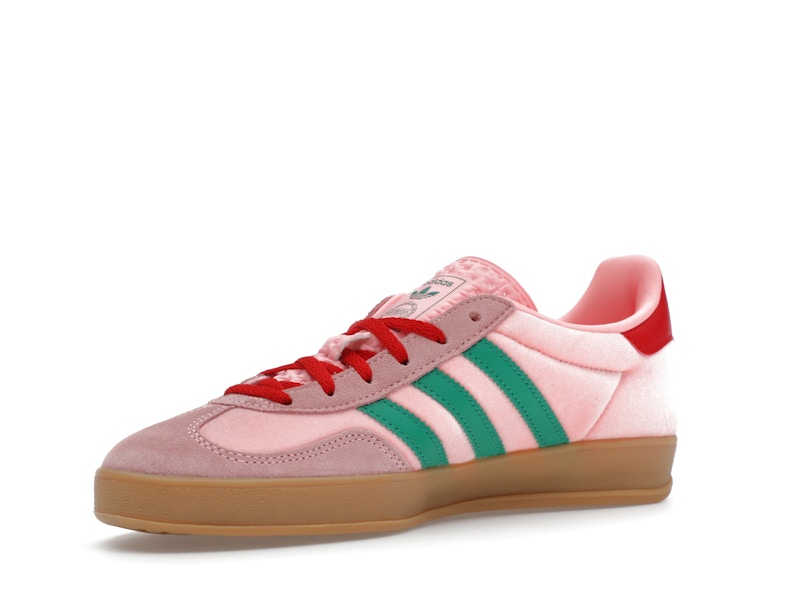 adidas Gazelle Indoor Pink Velvet (Women's) - Pink/Green/Scarlet - JI2713 - 14