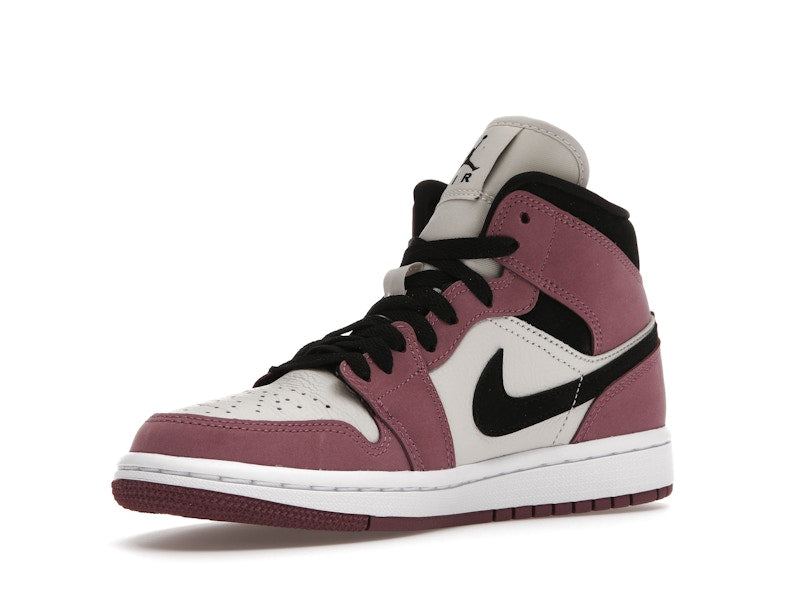 Air Jordan 1 Mid Berry Pink (W) - Light Mulberry/Light Bone/White/Black - DC7267-500 - 14