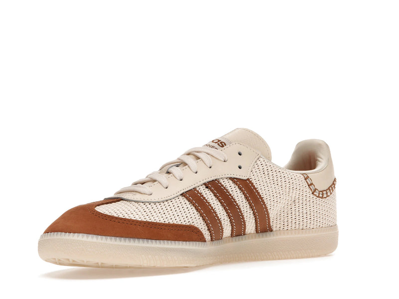 Adidas Samba Wales Bonner Cream White - Cream White/Brown/Cream White - FX7720 - 14