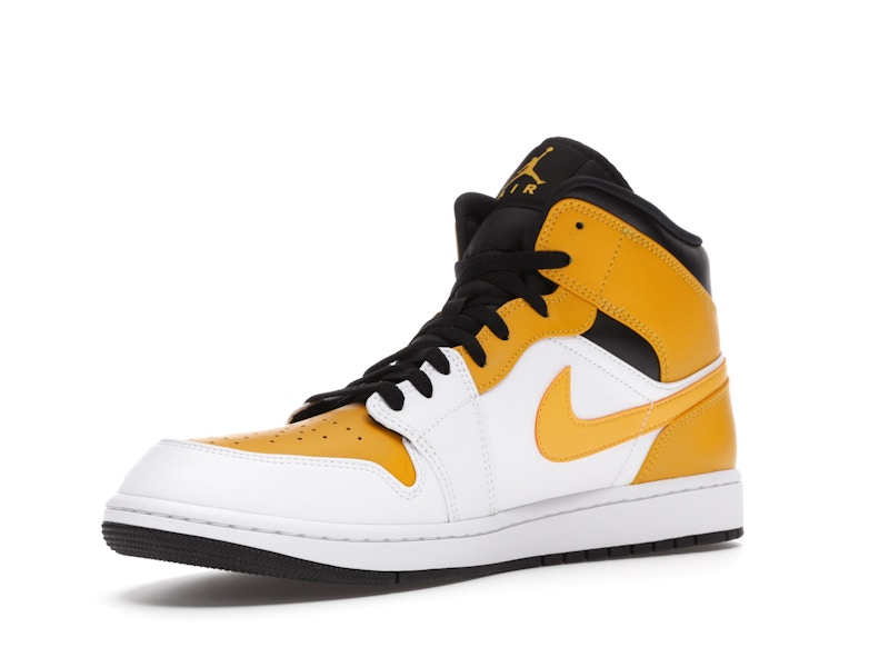 Air Jordan 1 Mid University Gold - White/University Gold-Black - 554724-170 - 14