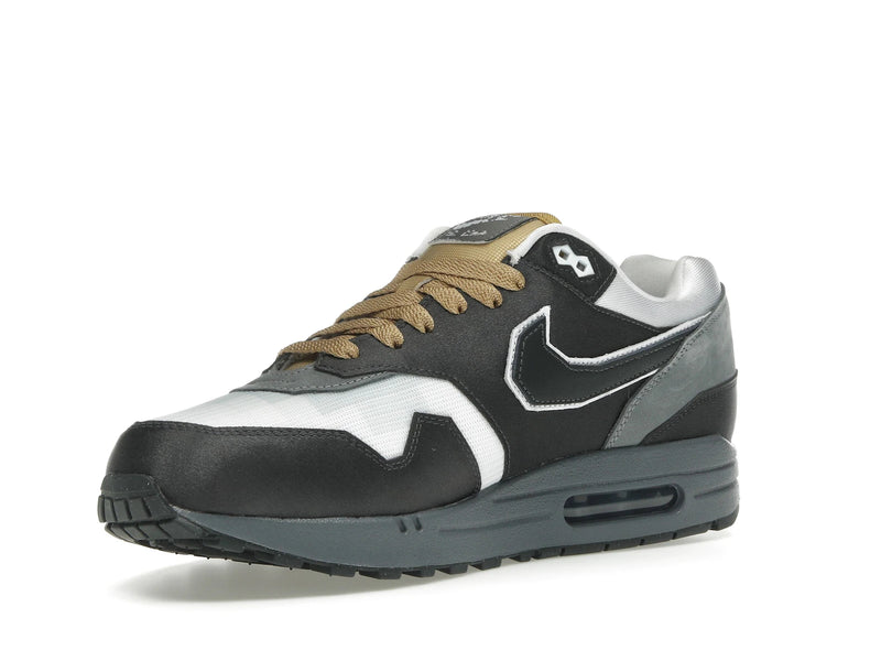 Nike Air Max 1 Swoosh Low Poly Big Head Mode - Dark Smoke Grey/White/Metallic Gold - IB9898-001 - 14
