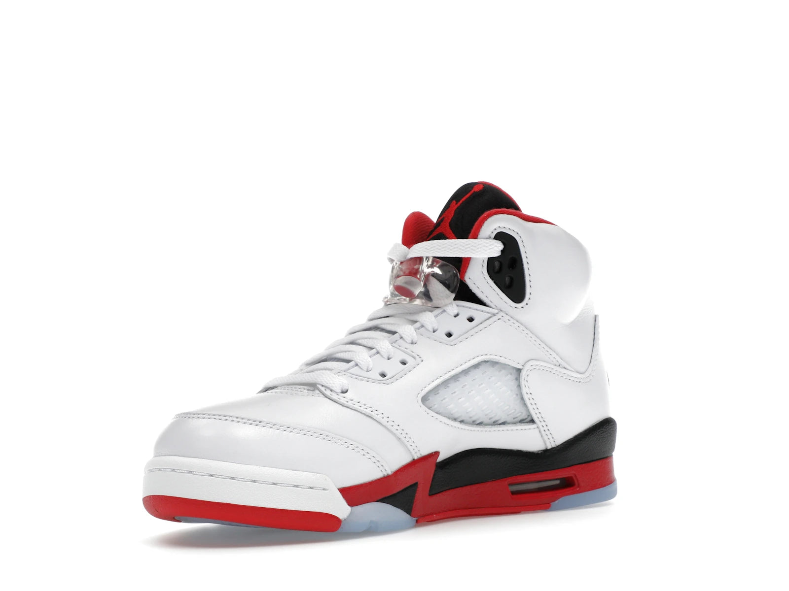 Air Jordan 5 Retro Fire Red Black Tongue (2025) (GS) - White/Fire Red/Black - HQ7980-101 - 14