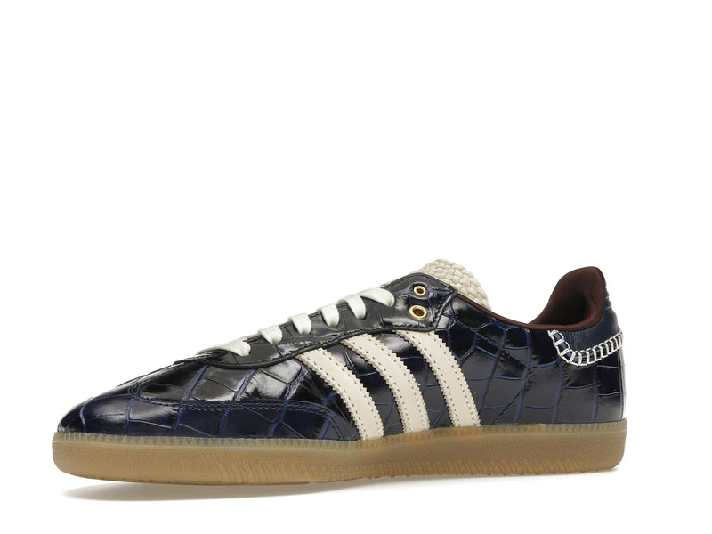 Adidas Samba Wales Bonner Navy Croc - Collegiate Navy/Wonder White/Night Red - JH9825 - 15