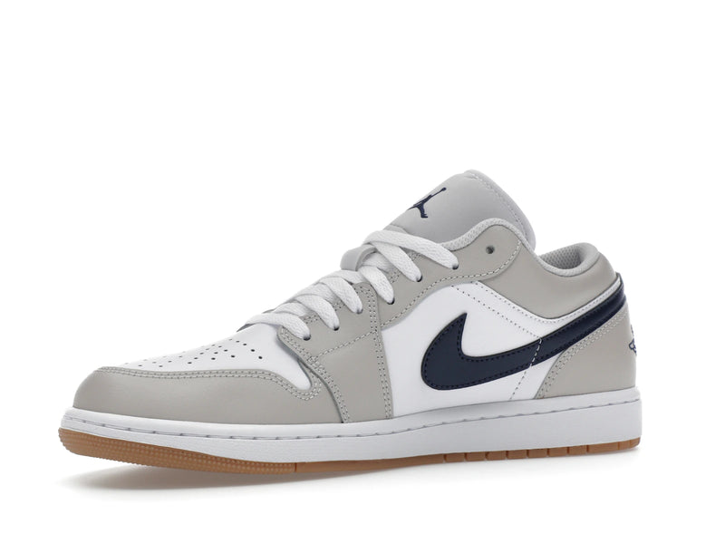 Air Jordan 1 Low Midnight Navy Neutral Grey - White/Neutral Grey/Gum Medium Brown/Midnight Navy - 553558-146 - 15