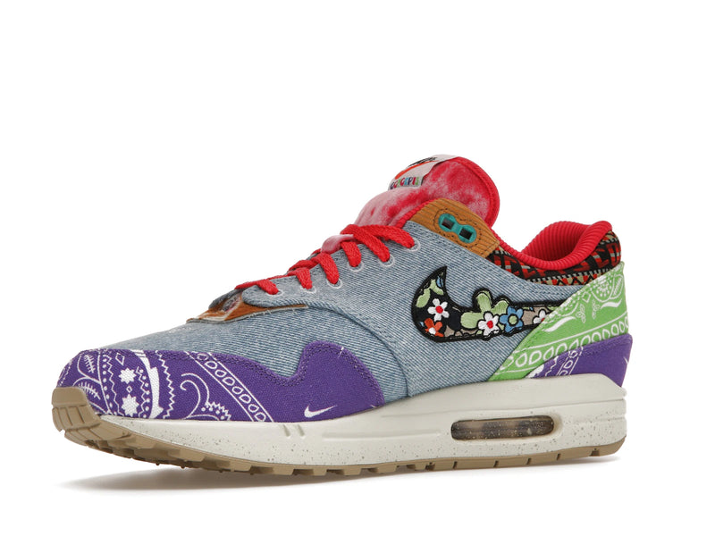Nike Air Max 1 SP Concepts Denim Paisley - Wild Violet/Multi-Color-Sail - (Special Box) DN1803-500 - 15