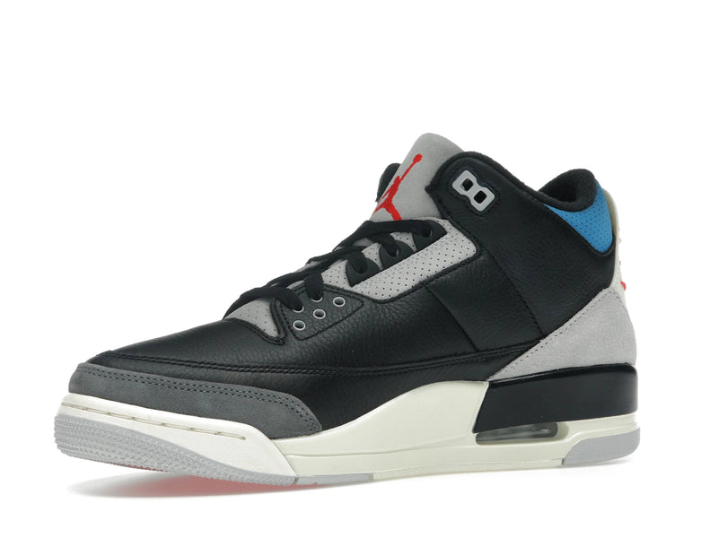 Air Jordan 3 Retro OG Rare Air - Black/Chile Red/Neutral Grey/Military Blue/Coconut Milk - IB8967-004 - 15