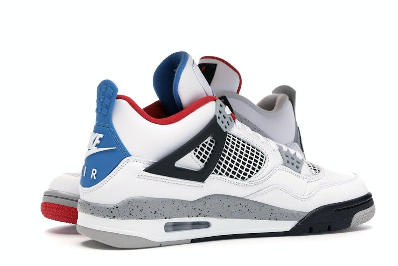 Air Jordan 4 Retro What The - White/Military Blue-Fire Red-Black-Cement Grey - CI1184-146 - 15