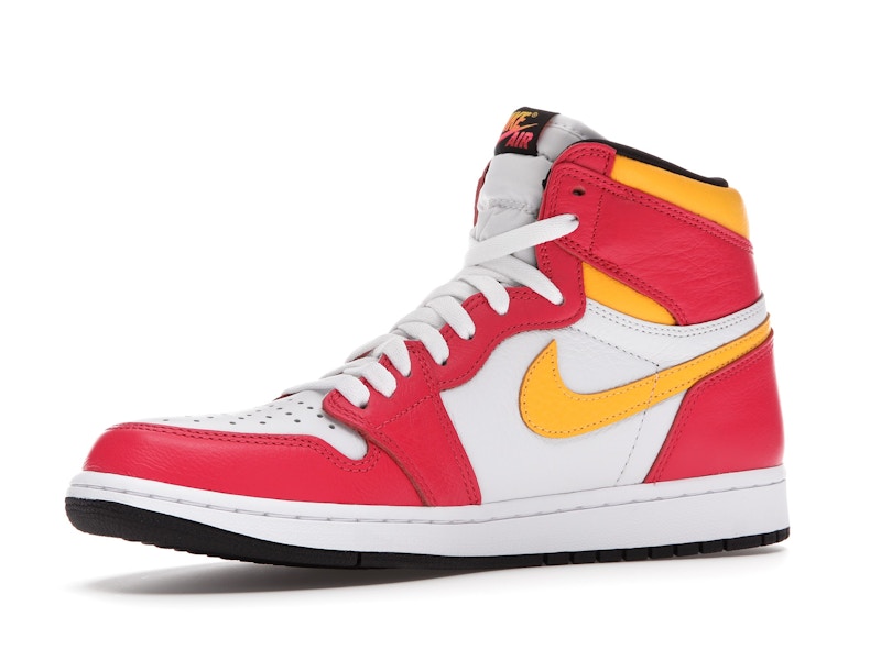 Air Jordan 1 Retro High OG Light Fusion Red - Light Fusion Red/White-Laser Orange-Black - 555088-603 - 15