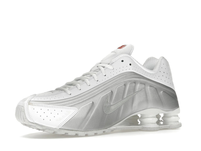 Nike Shox R4 White Bright Crimson Metallic Silver - White/White/Bright Crimson/Metallic Silver - HQ1988-101 - 15