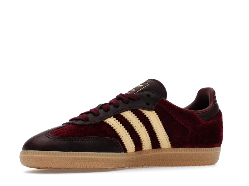 adidas Samba OG Shadow Red Velvet (Women's) - Shadow Red/Maroon/Gum - JS1394 - 15