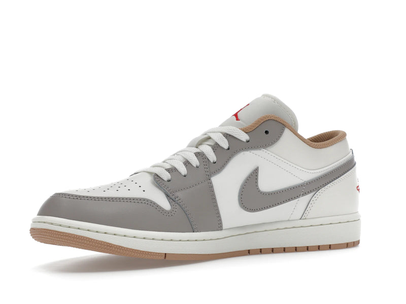 Air Jordan 1 Low Sail College Grey Rattan - Sail/College Grey/Hemp/Fire Red - 553558-169 - 15