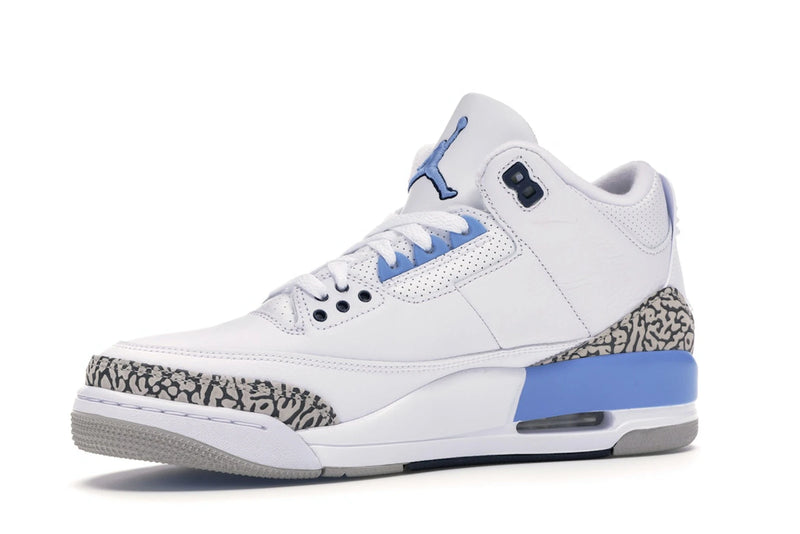 Air Jordan 3 Retro Unc (2020) - White/Valor Blue-Tech Grey - CT8532-104 - 15
