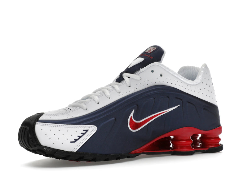 Nike Shox R4 Usa (2025) - Midnight Navy/White/Metallic Silver/Gym Red - HQ1988-400 - 15