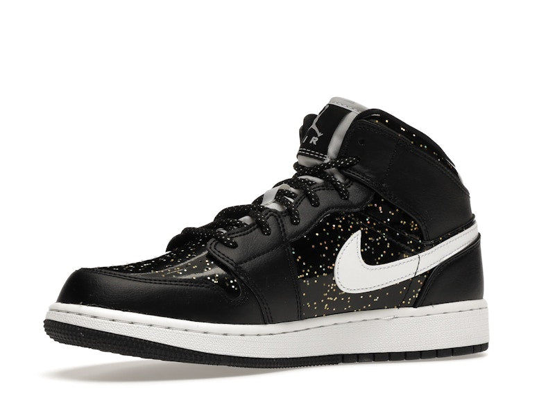 Air Jordan 1 Mid Black Speckle (GS) - Black/White - AV5174-001 - 15