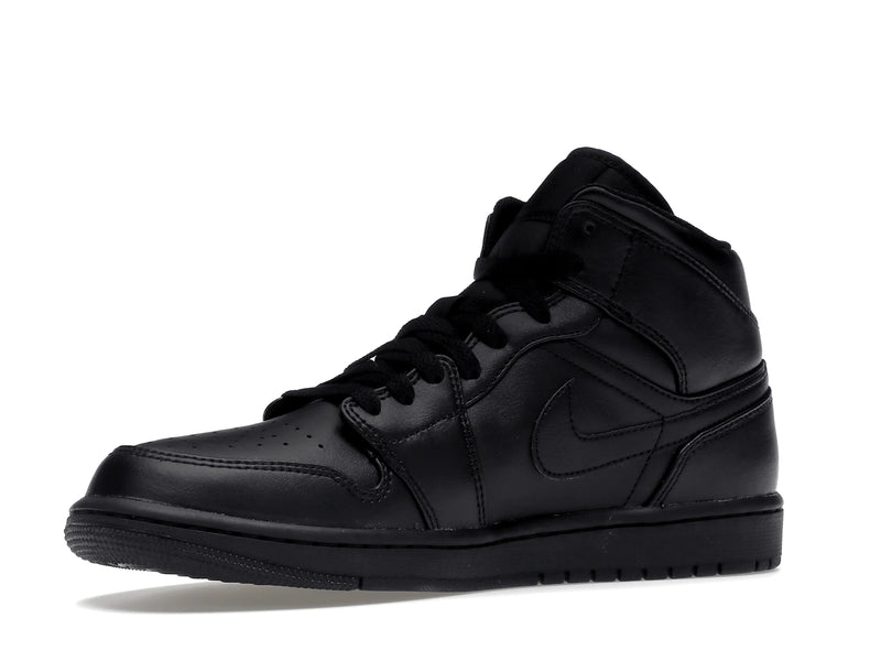 Air Jordan 1 Mid Triple Black (2022) - Black/Black/Black - 554724-093 - 15