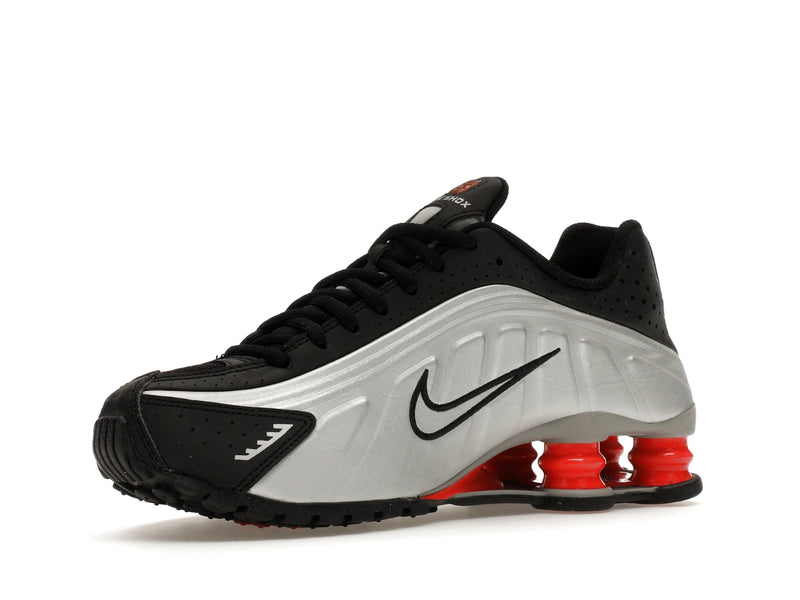 Nike Shox R4 Metallic Silver Black Picante Red (GS) - Metallic Silver/Black/Picante Red/Metallic Silver - CW2626-005 - 15