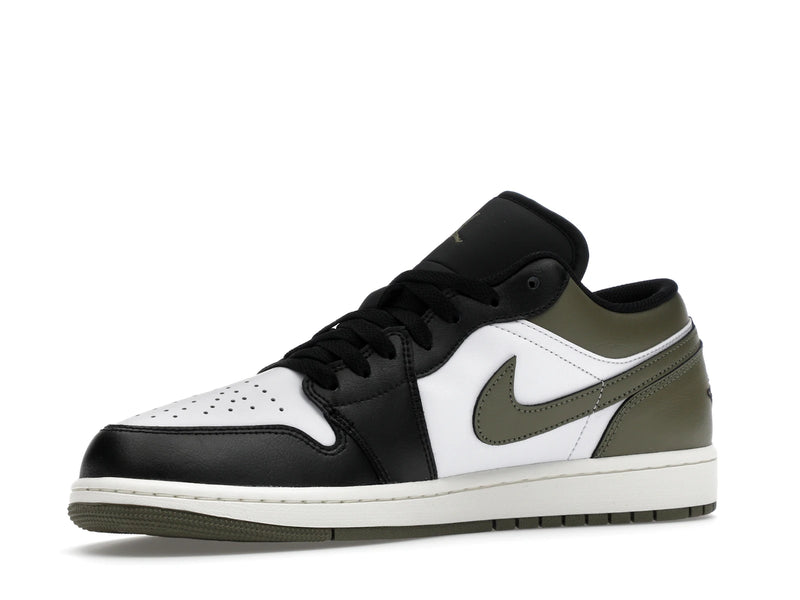 Air Jordan 1 Low Black Toe Medium Olive - Black/Medium Olive/White - 553558-092 - 15