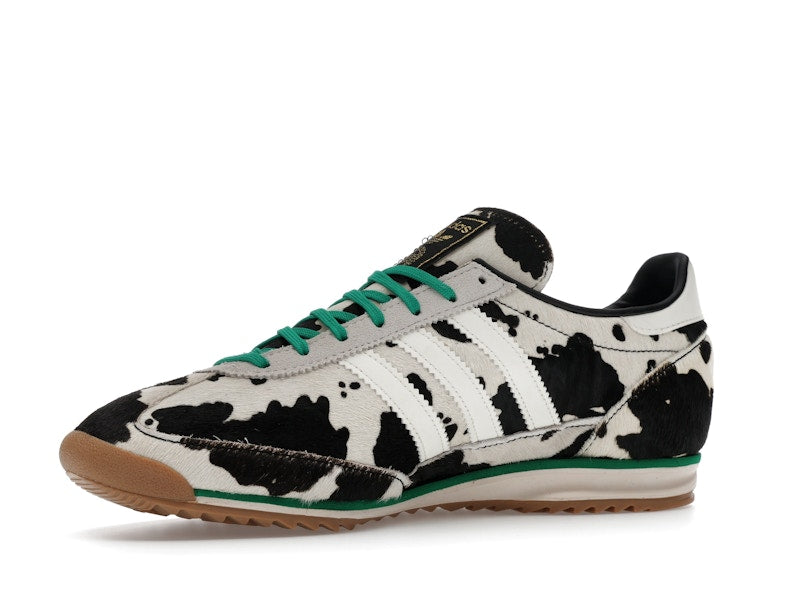 adidas SL 72 OG Cow Print Black White (Women's) - Core Black/Off White/Court Green - JR1639 - 15