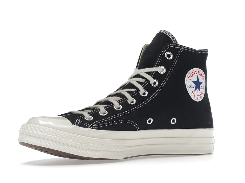 Converse Chuck Taylor All Star 70s Hi Comme Des Garcons Play Black - Black/White/High Risk Red - 150204C/A08791C - 15