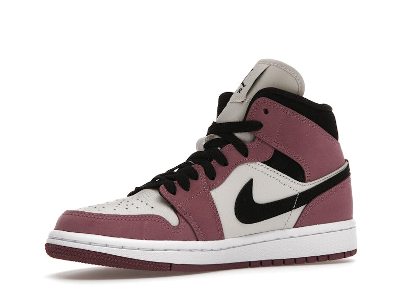 Air Jordan 1 Mid Berry Pink (W) - Light Mulberry/Light Bone/White/Black - DC7267-500 - 15