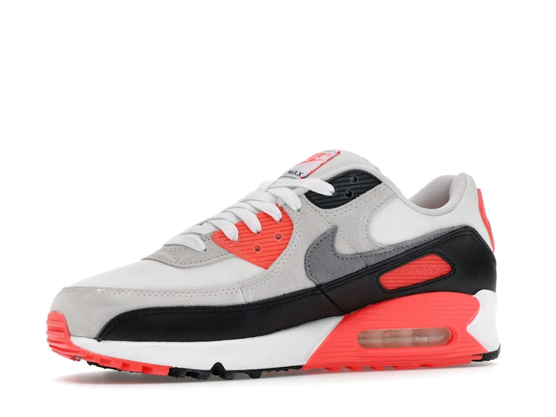 Nike Air Max 90 Infrared 2026 Iu1055 100 - White/Cement Grey/Infrared/Black - IU1055-100 - 16