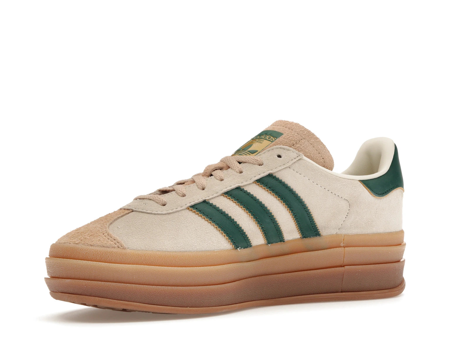 Adidas Gazelle Bold Magic Beige Collegiate Green - Cream White/Collegiate Green/Magic Beige - ID7056 - 15