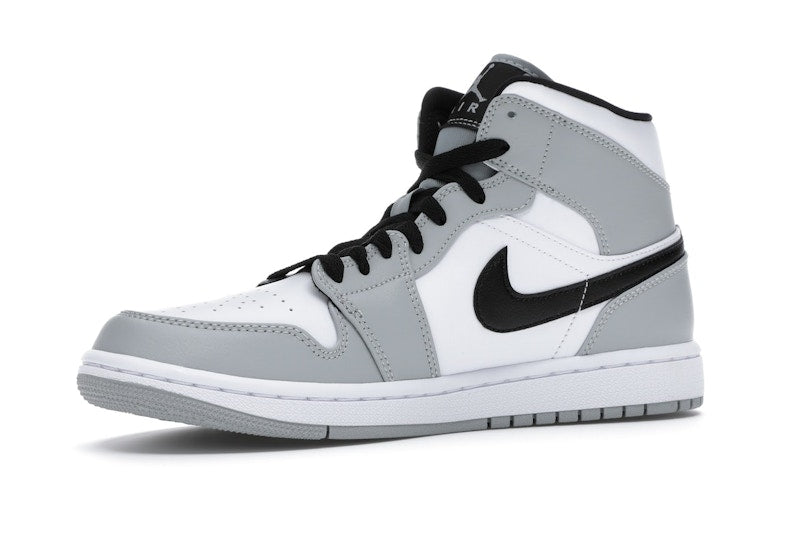 Air Jordan 1 Mid Light Smoke Grey - Light Smoke Grey/Black-White - 554724-092 - 15