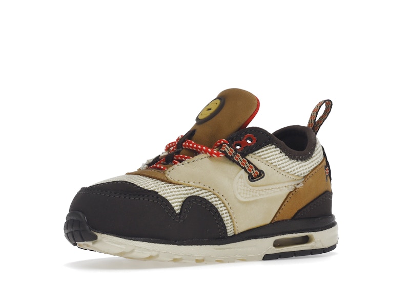 Nike Air Max 1 Travis Scott Cactus Jack Baroque Brown (TD) - Baroque Brown/Lemon Drop/Wheat/Chile Red - DN4170-200 - 15