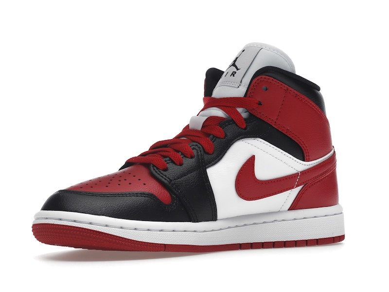 Air Jordan 1 Mid Alternate Bred Toe (W) - White/Red/Black - BQ6472-079 - 15