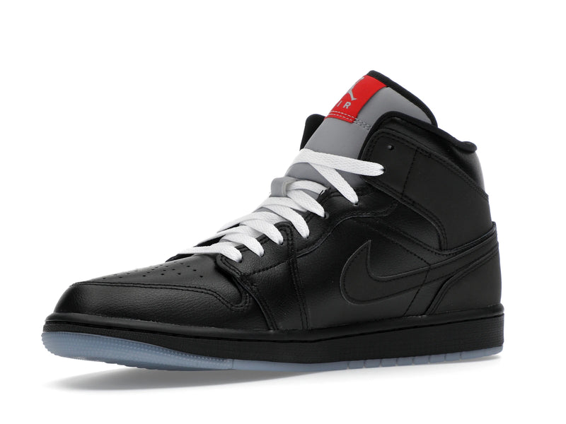 Air Jordan 1 Mid SE Black Metallic Reimagined - Black/Silver Metallic/University Red - HV5177-010 - 15