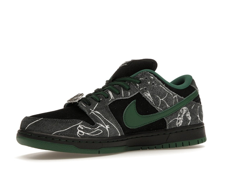 Nike SB Dunk Low There Skateboards - Black/Gorge Green-Summit White - HF7743-001 - 15