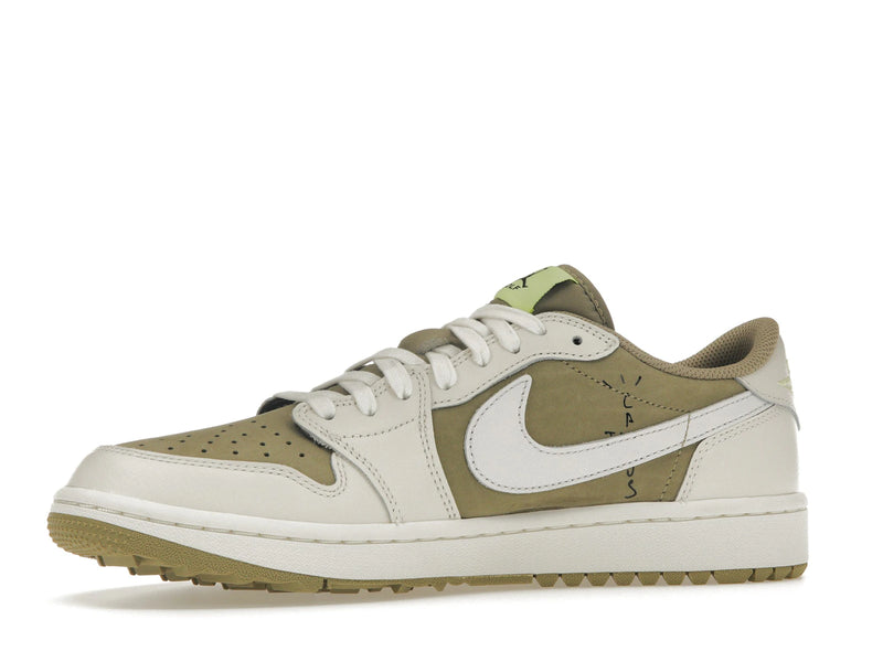 Air Jordan 1 Retro Low Golf Travis Scott Neutral Olive - Neutral Olive/Black-Sail-LT Lemon Twist-Baroque Brown-White - FZ3124-200 - 16