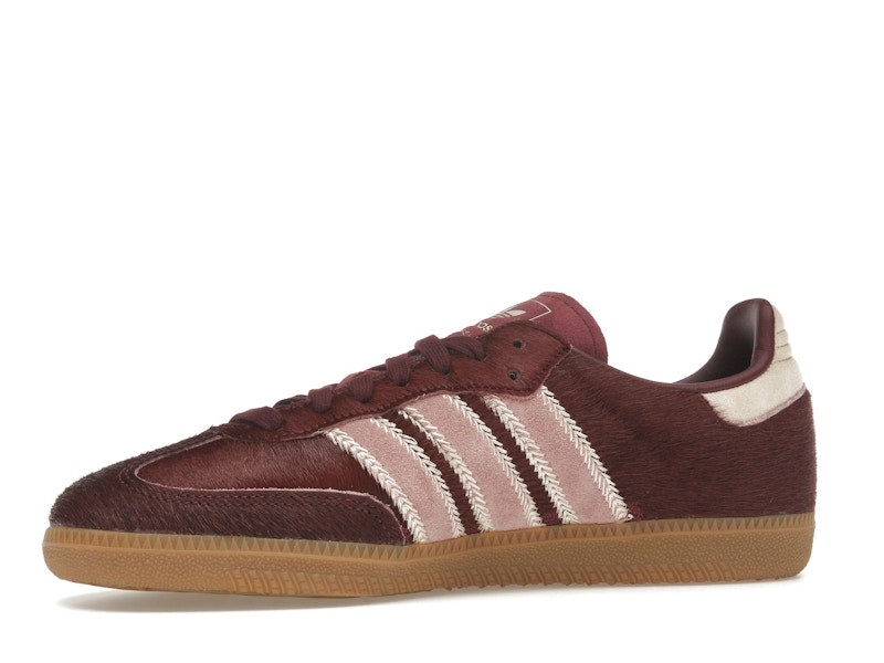 adidas Samba OG Maroon Sand Strata Pony (Women's) - Sand Strata/Maroon/Warm Clay - JP5330 - 16