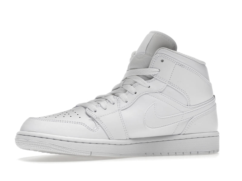 Air Jordan 1 Mid Triple White (2022) - White/White/White - 554724-136 - 16