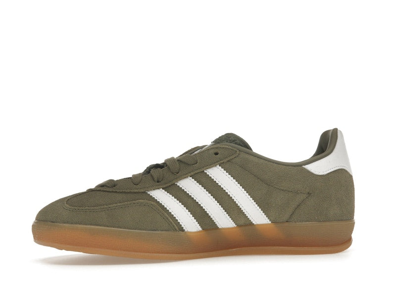 adidas Gazelle Indoor Olive Strata Cloud White Gum - Olive Strata/Cloud White/Gold Metallic - JQ0174 - 16