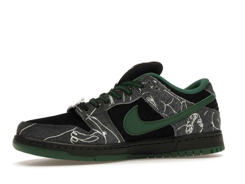 Nike SB Dunk Low There Skateboards - Black/Gorge Green-Summit White - HF7743-001 - 16