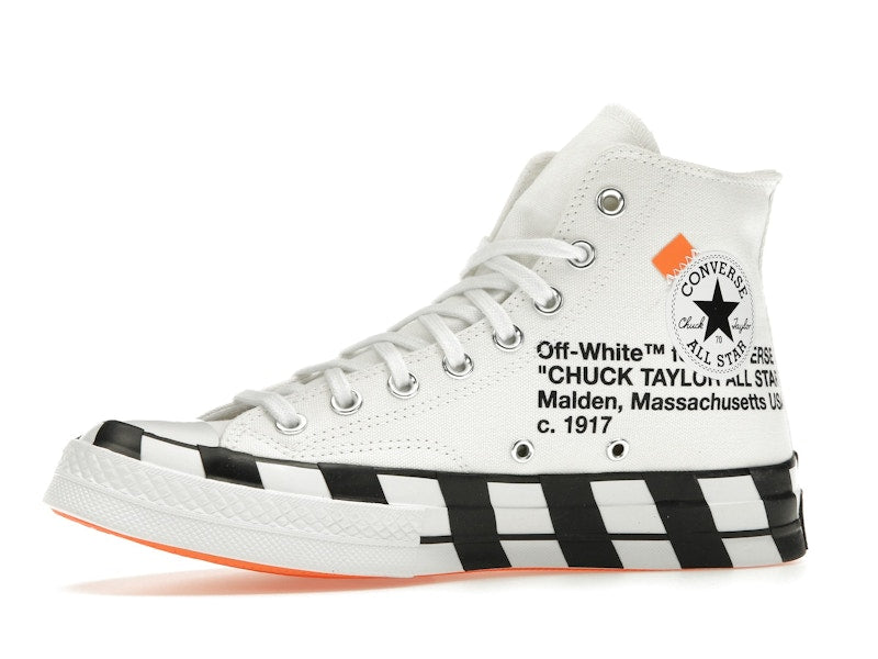 Converse Chuck Taylor All Star 70s Hi Off White - White/Bold Orange-Black - 163862C - 16