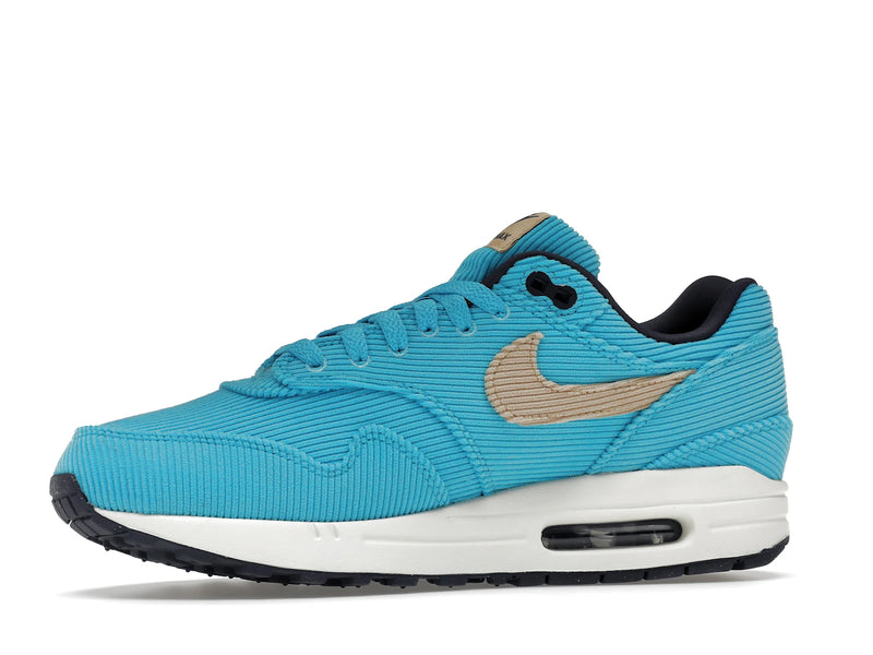 Nike Air Max 1 Corduroy Baltic Blue - Baltic Blue/Sesame-Gridiron-Sail - FB8915-400 - 16