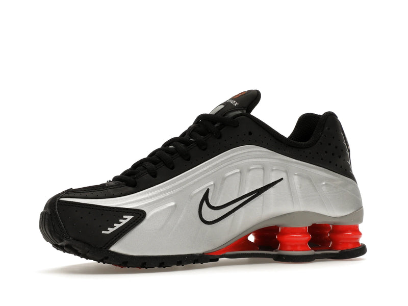 Nike Shox R4 Metallic Silver Black Picante Red (GS) - Metallic Silver/Black/Picante Red/Metallic Silver - CW2626-005 - 16