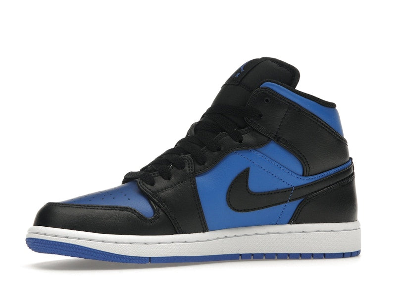 Air Jordan 1 Mid Black Royal Metallic - Black/Black/White/Royal Blue - DQ8426-042 - 16