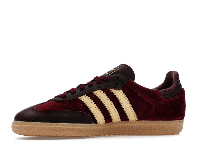 adidas Samba OG Shadow Red Velvet (Women's) - Shadow Red/Maroon/Gum - JS1394 - 16