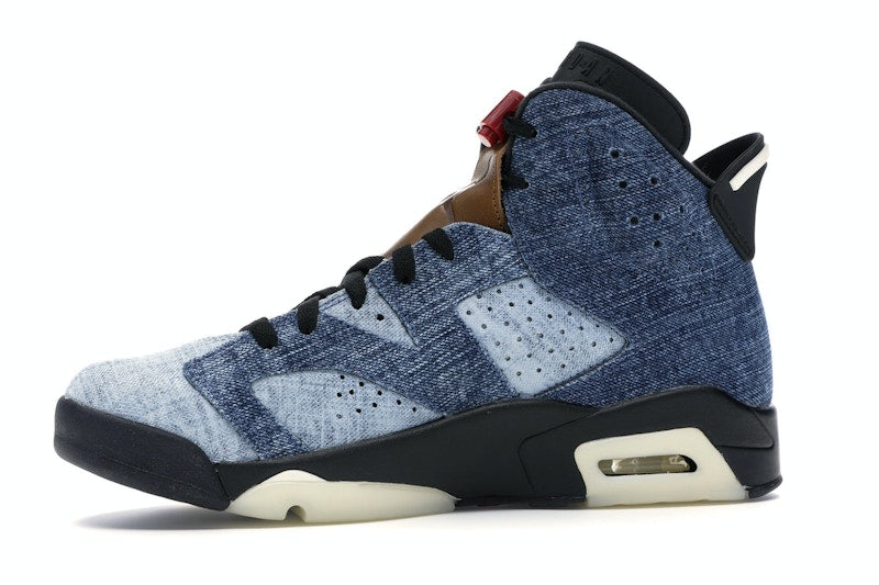 Air Jordan 6 Retro Washed Denim - Washed Denim/Sail-Varsity Red-Black - CT5350-401 - 16