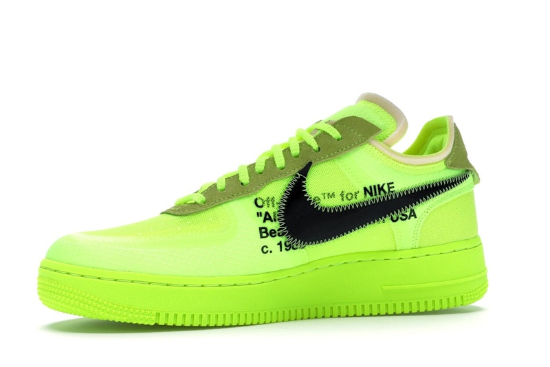 Nike Air Force 1 Low Off White Volt - vista 16