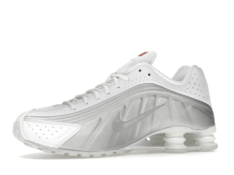 Nike Shox R4 White Bright Crimson Metallic Silver - White/White/Bright Crimson/Metallic Silver - HQ1988-101 - 16