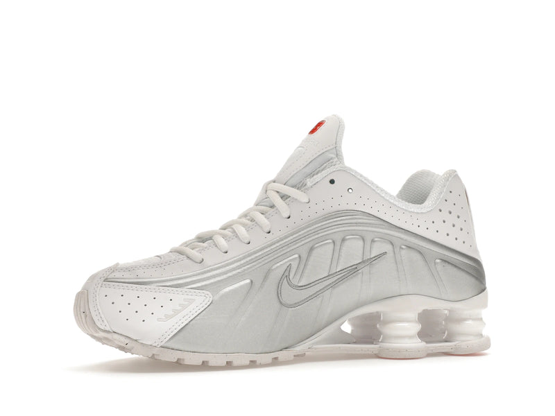 Nike Shox R4 White Metallic (W) - White/White-Metallic Silver-Max Orange - AR3565-101 - 16