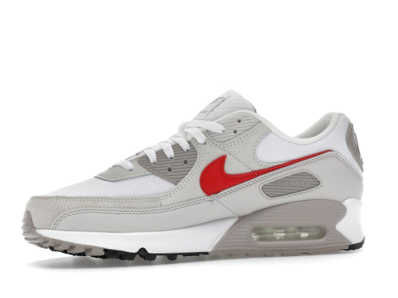 Nike Air Max 90 White College Grey Vast Grey University Red - vue 17
