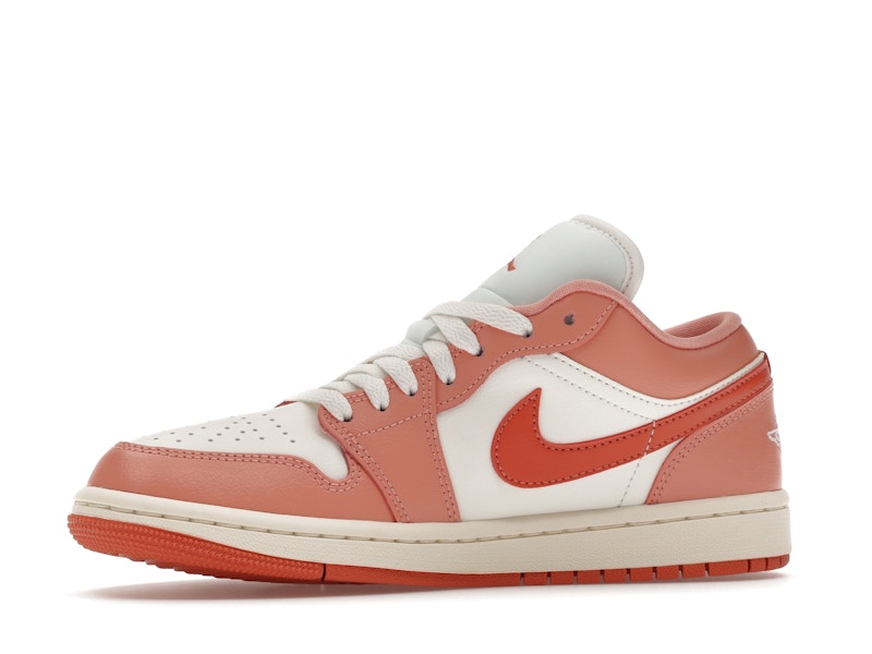Air Jordan 1 Low Madder Root (Women's) - Sail/Light Madder Root/Pale Ivory/Madder Root - DC0774-180 - 16